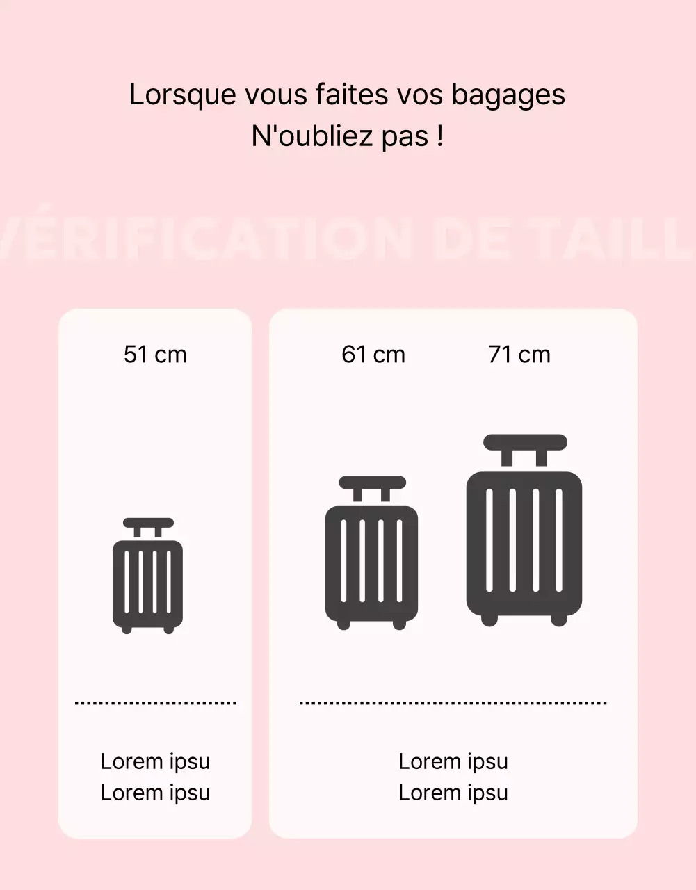 Valise simple rose et mauve à vendre post