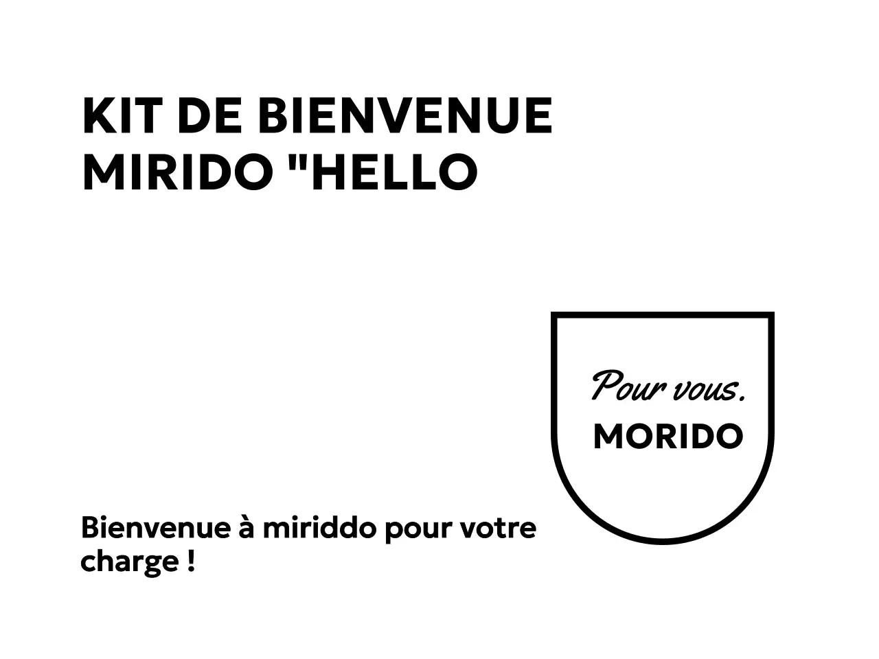 Kit de bienvenue pour les entreprises avec des polices gothiques et cursives