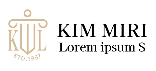 Un cabinet d'avocats avec un logo illustré et une touche de classe