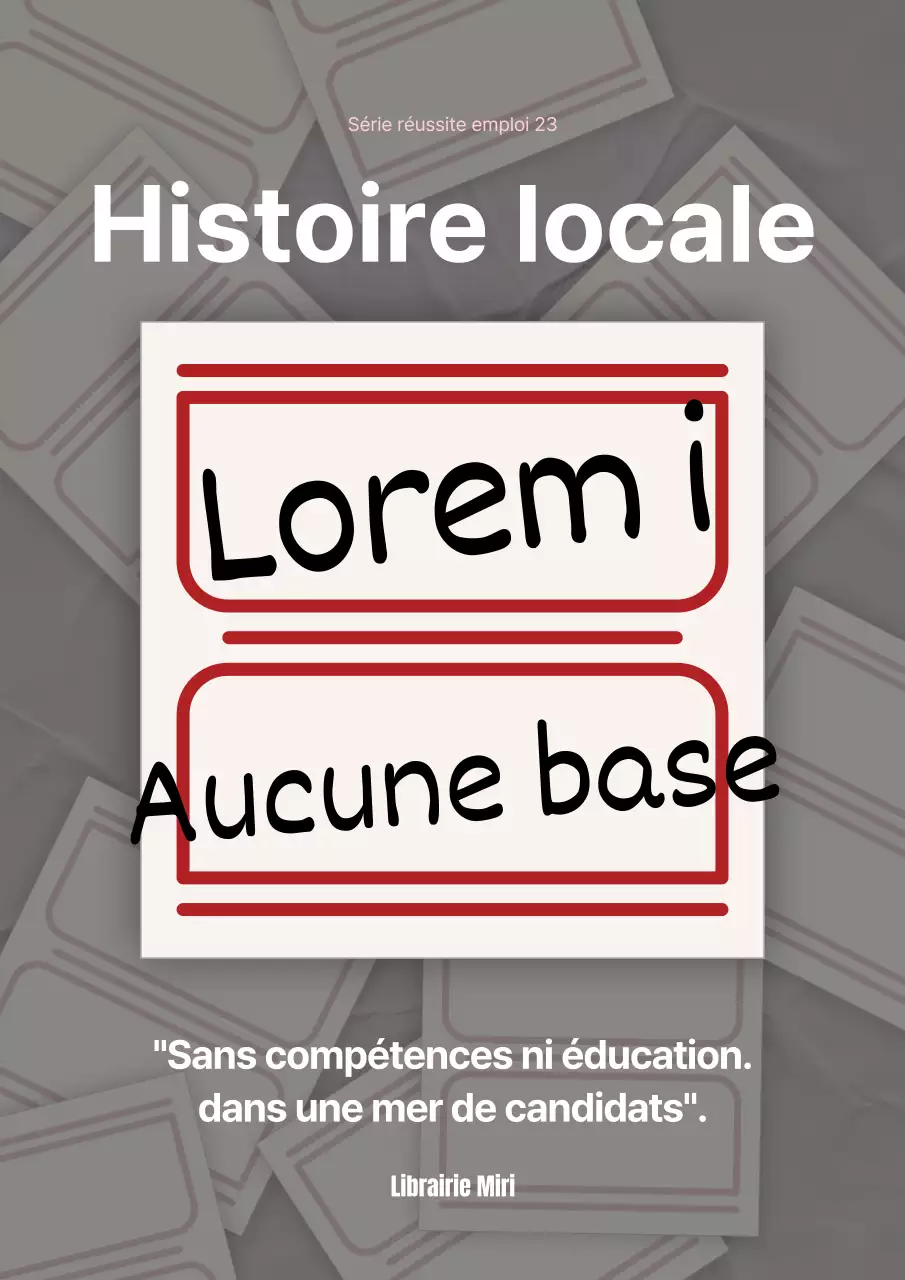 Lettre de motivation non spécifique avec des accents rouges et beiges