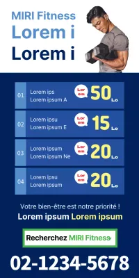 Bleu Navy Blue Fitness Open Discount Ad