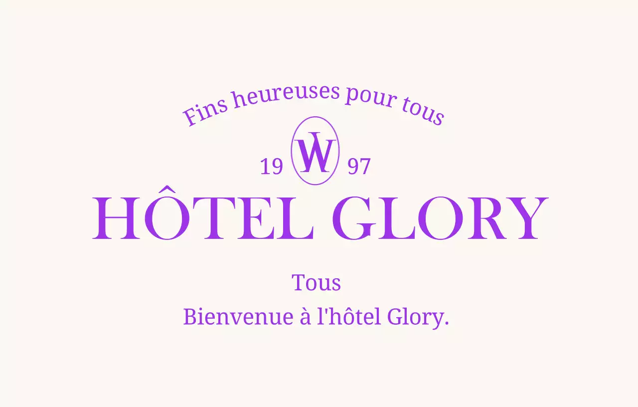 Concept d'hôtel de luxe avec polices de caractères à empattement et mise en page du texte