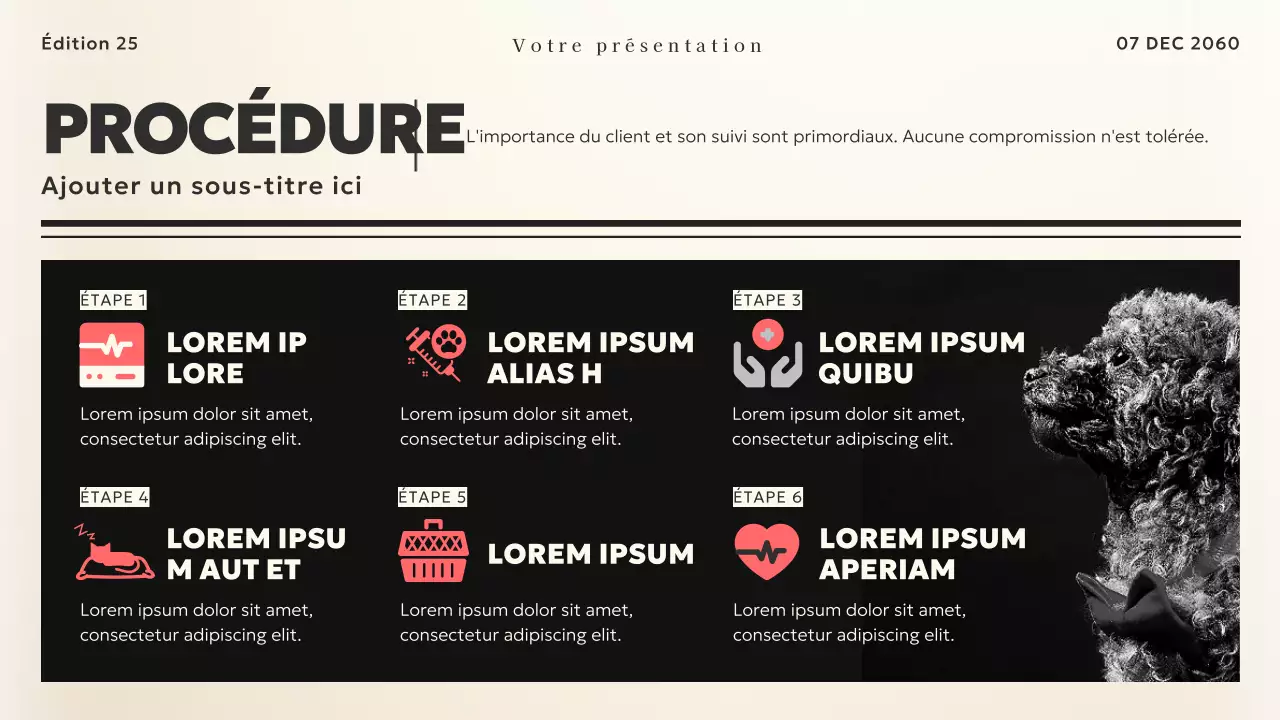 Thème d'actualité vintage noir et beige Business Material