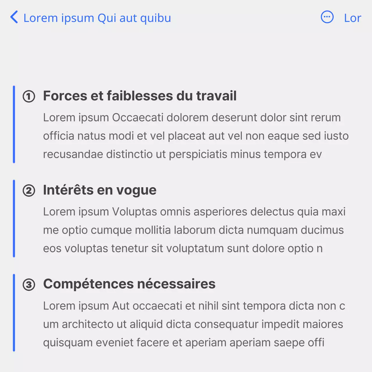 Un guide pour concevoir une carrière simple en blanc et bleu