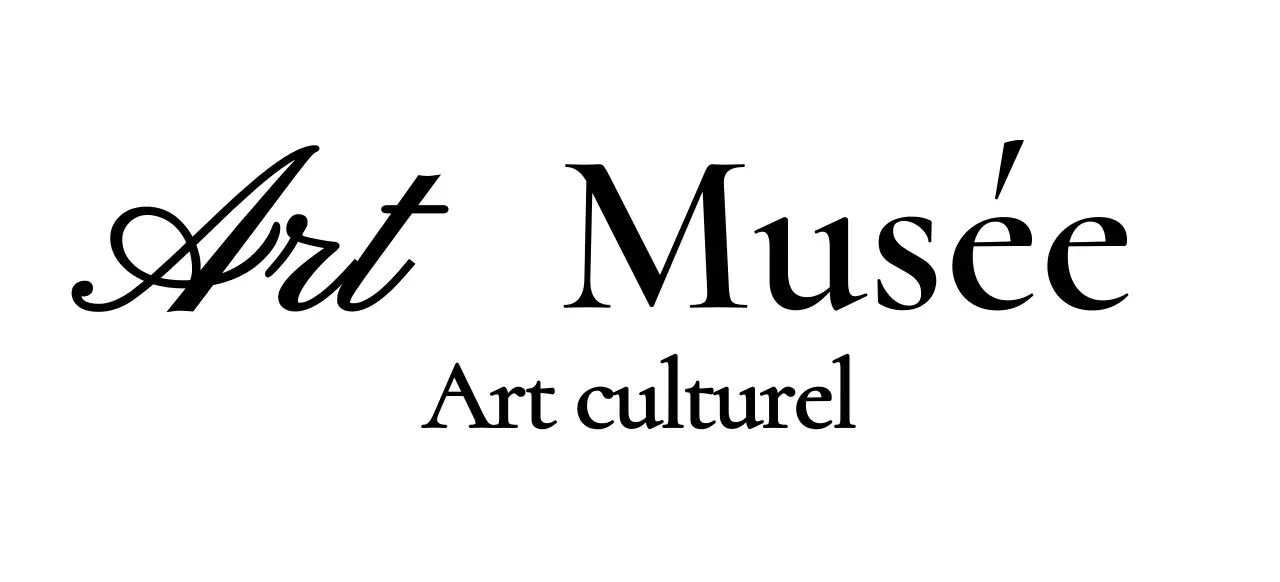 Logo de musée avec un concept cursif de classe