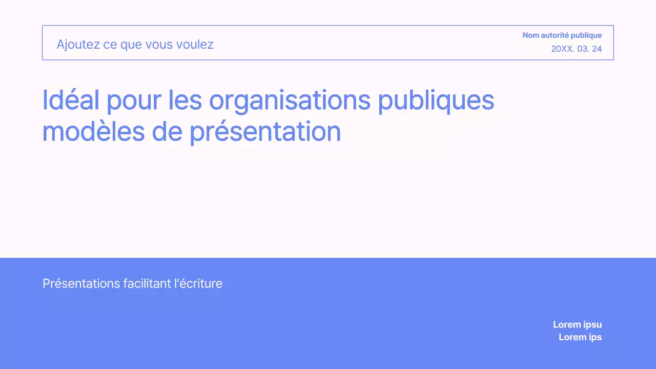 Présentation d'entreprise simple en bleu et rose