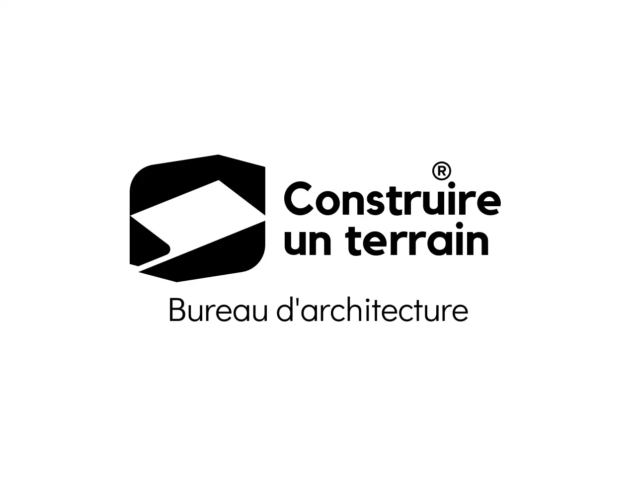 Mise en page commerciale avec un logo d'entreprise simple