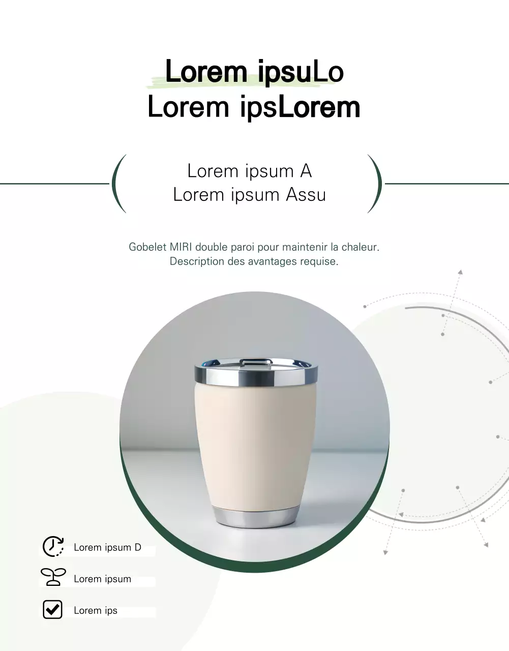 Une publicité minimaliste pour les nouveaux arrivants de Tumblr en blanc et vert