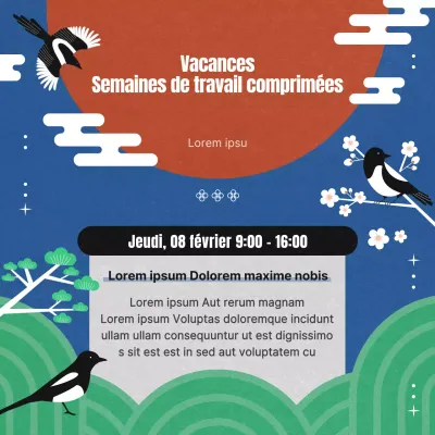 Guide des heures comprimées de vacances en noir et blanc et des concepts traditionnels