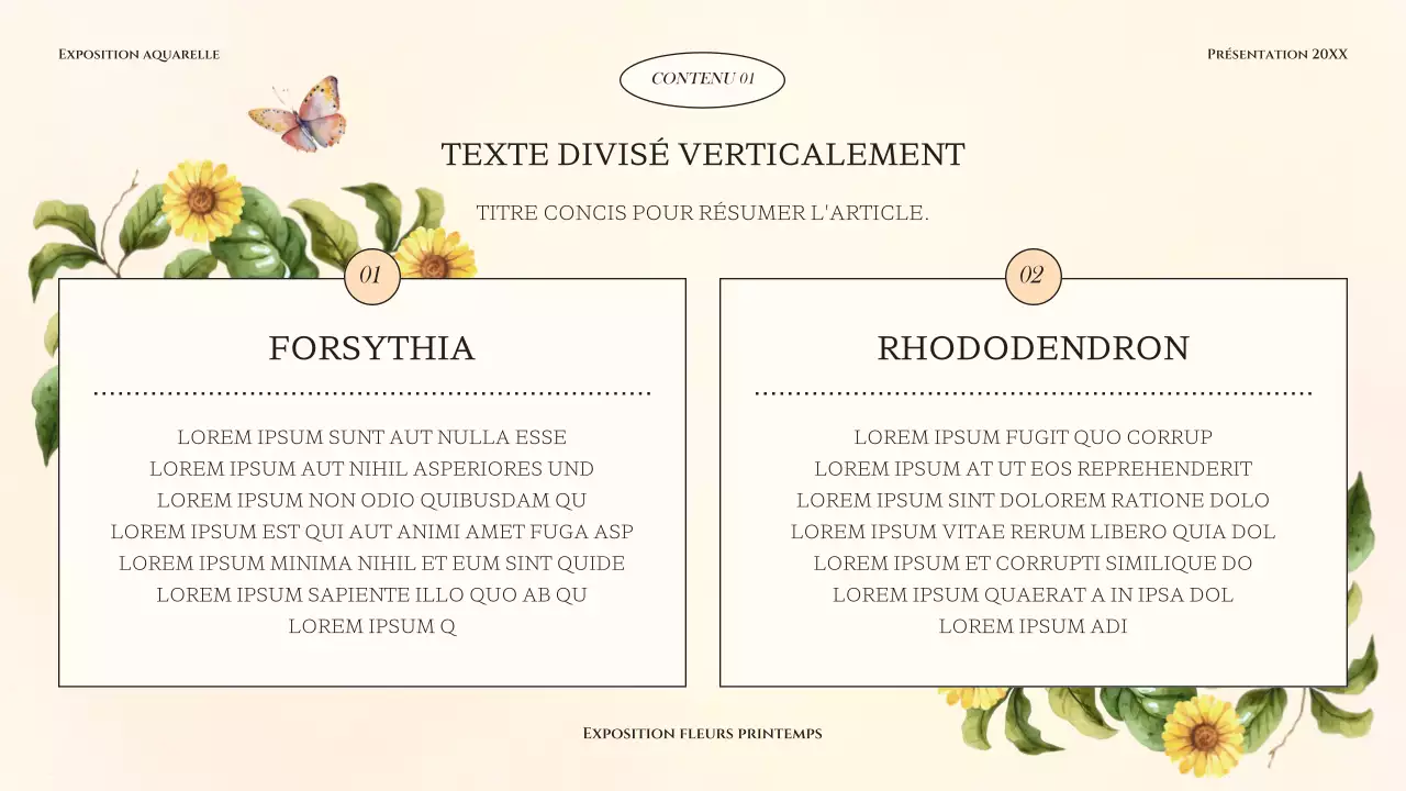 Présentation florale classique de printemps en jaune et vert