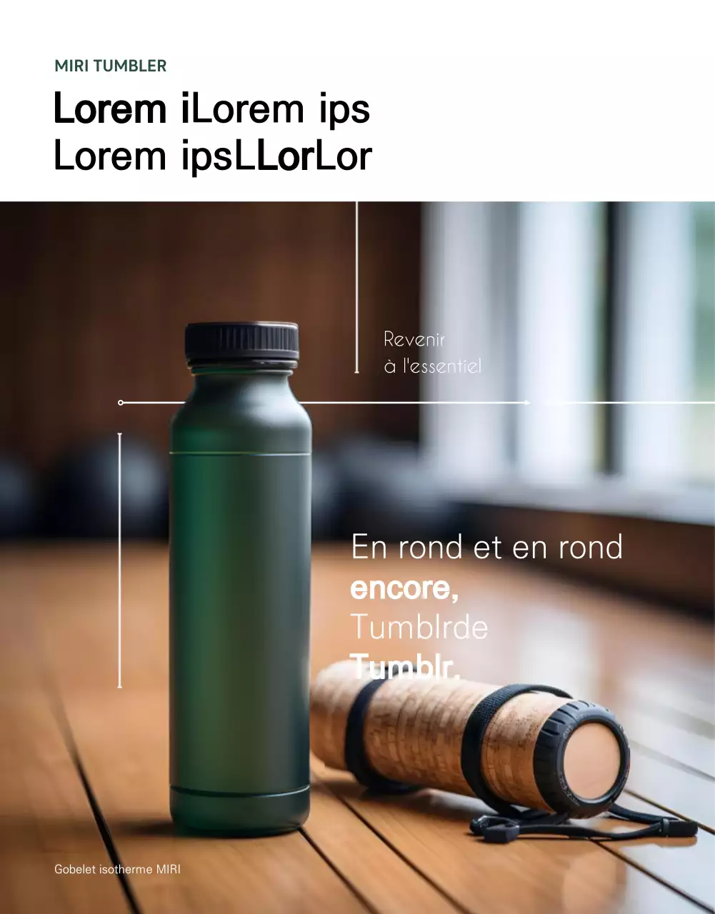 Une publicité minimaliste pour les nouveaux arrivants de Tumblr en blanc et vert