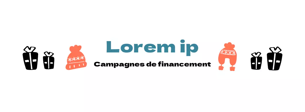 Logo de la campagne avec une illustration d'un joli bonnet en tricot