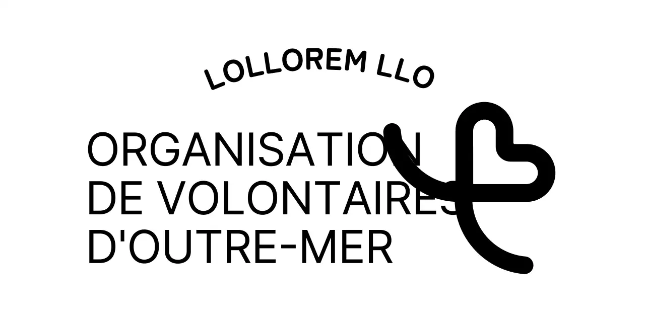 Un concept simple pour une organisation de bénévoles avec une illustration de cœur