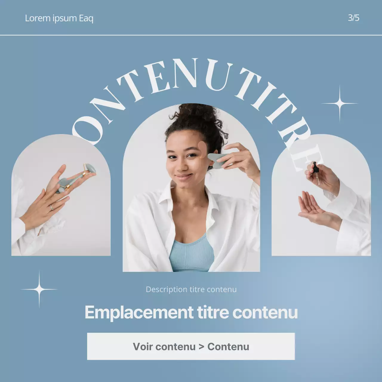 Les posts des marques Instagram de beauté qui adoptent la tendance bleu clair.