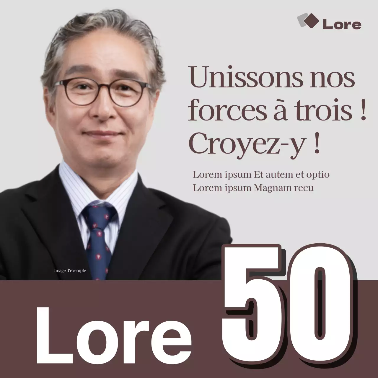 Promouvoir les candidats aux élections en brun et simple