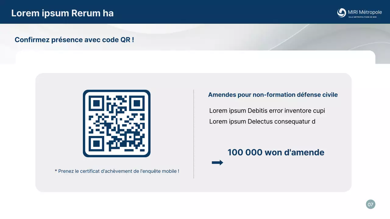 Formation à la protection civile simple et bleu marine