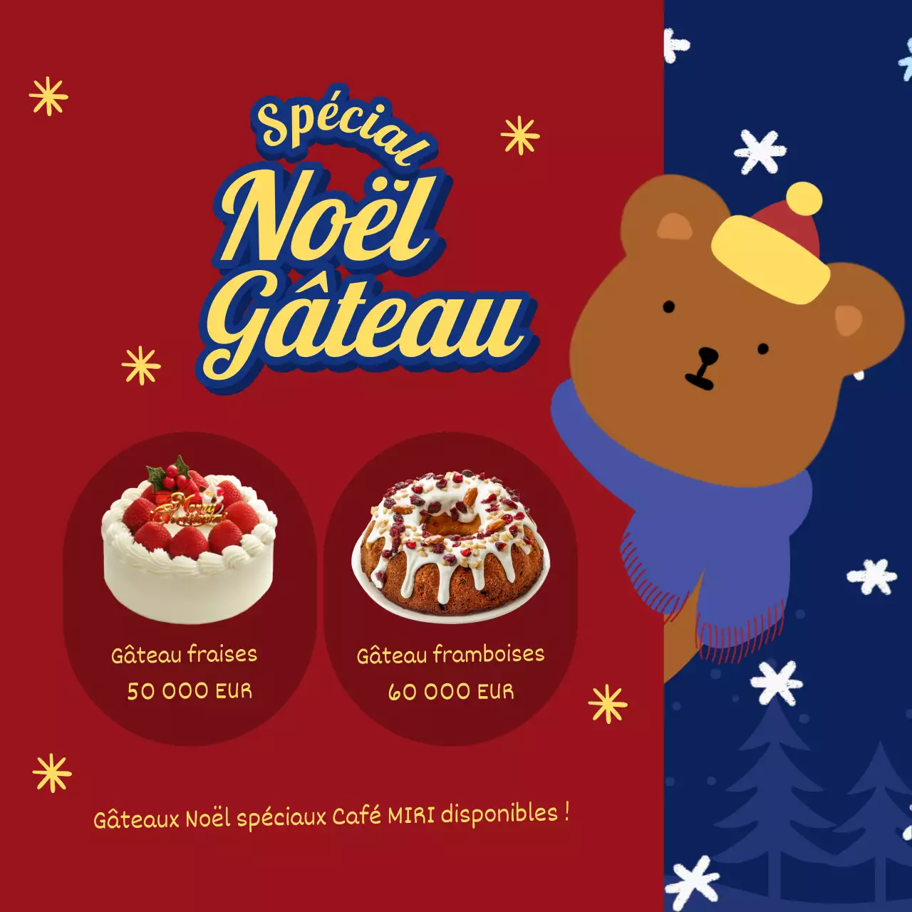 Pop-art : publicités hivernales pour des événements de fidélisation et de réduction en bleu et jaune