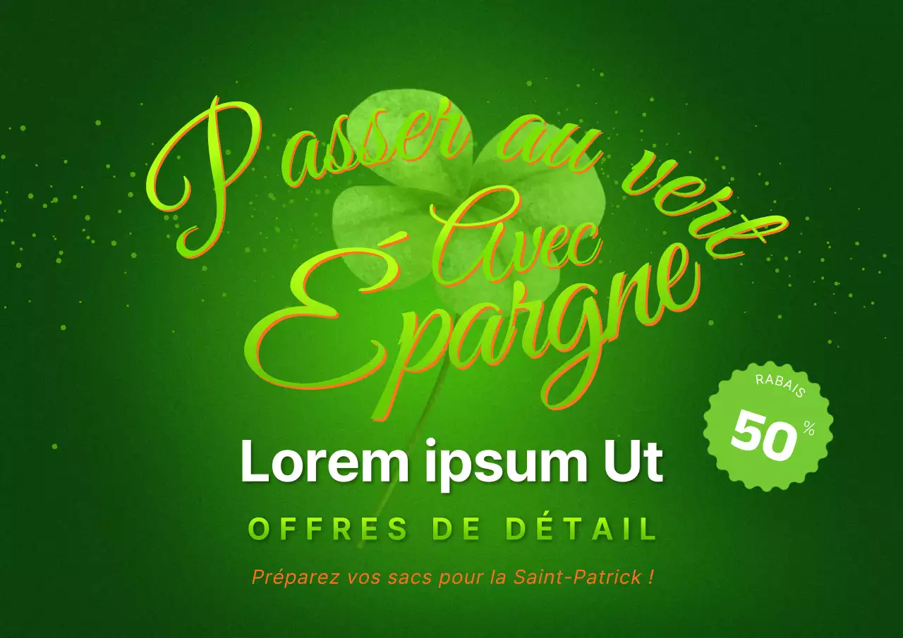 Promouvoir les événements de la Saint-Patrick en vert