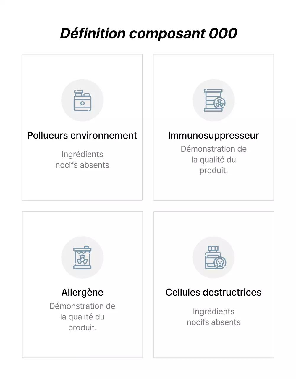 Promouvoir des produits pour vendre des meubles simples gris et bleus