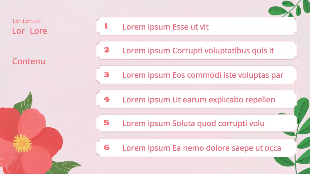 Proposition de modèle avec de jolies fleurs de printemps en rose et blanc