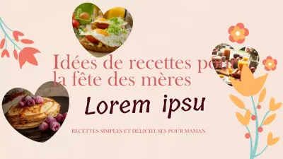 Recettes de cuisine rose et orange pour la fête des mères