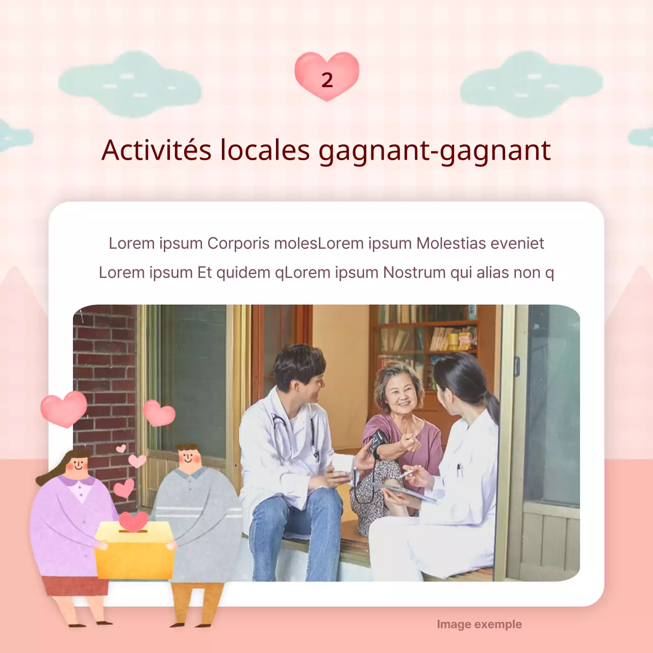 Rapport de gestion ESG de l'entreprise en rose et bleu clair