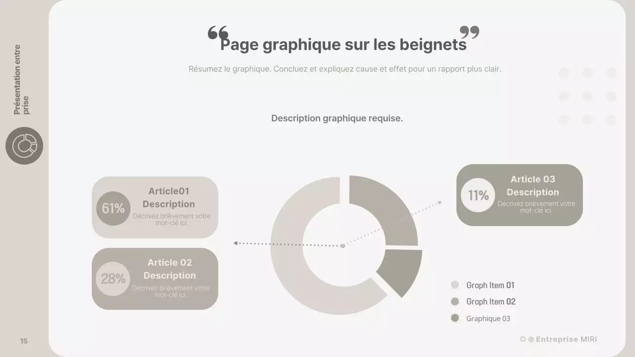 Une présentation d'entreprise simple, de couleur beige