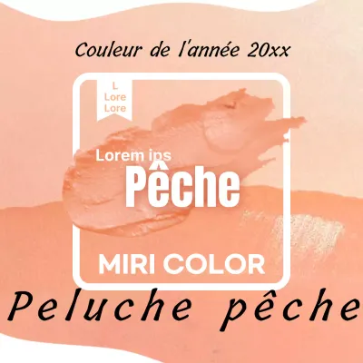 Promouvoir une couleur pêche élégante avec de l'orange