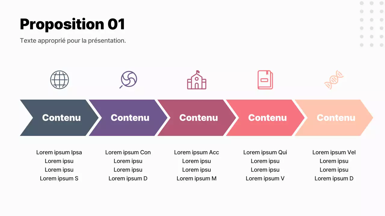 Un dossier moderne sur le processus d'élaboration des idées en violet