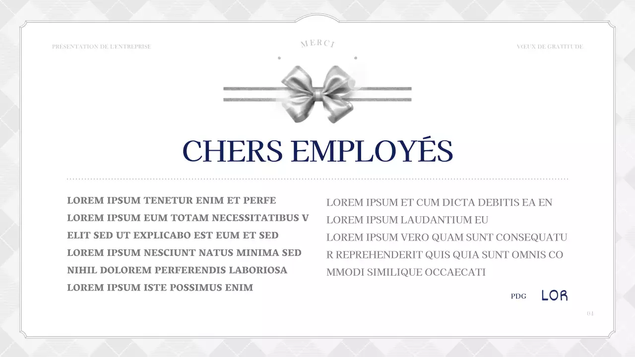 Une carte de vœux simple et signée en bleu marine et ivoire