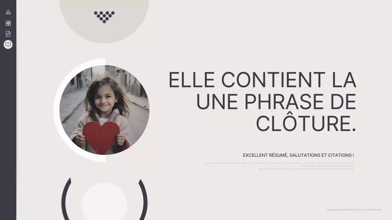 Présentation avec un arrière-plan simple en bleu marine et ivoire