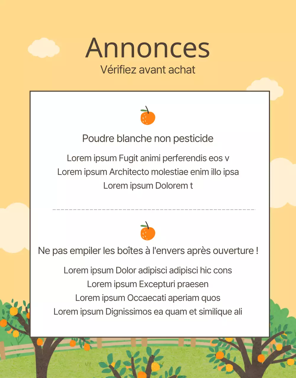 Promouvoir l'orange et les agrumes
