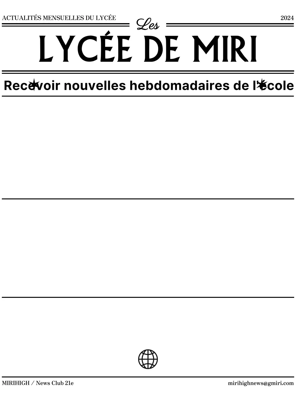 Conception de la couverture dans le style de la conception d'un journal