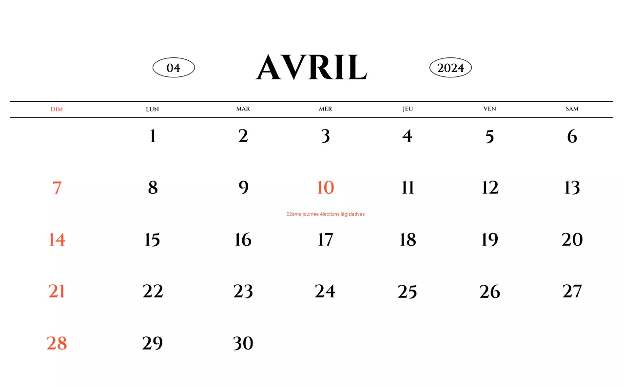 Calendrier mural de style simple avec concept de photographie de voyage émotionnelle en noir et blanc