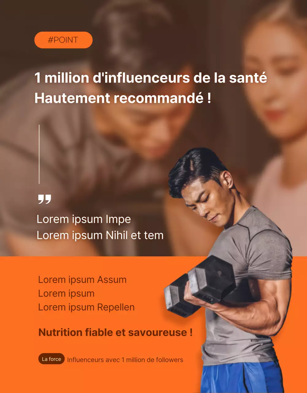 Promouvoir les blancs de poulet Simple Diet à l'orange et au marron