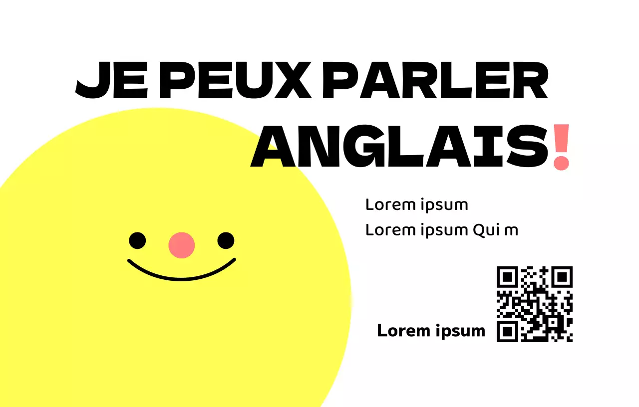 Promotion d'une école de langue anglaise avec diverses illustrations