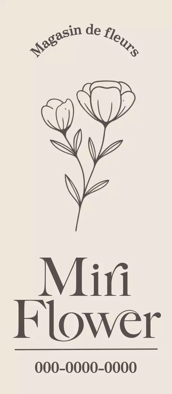 Des fleurs alignées pour un look élégant