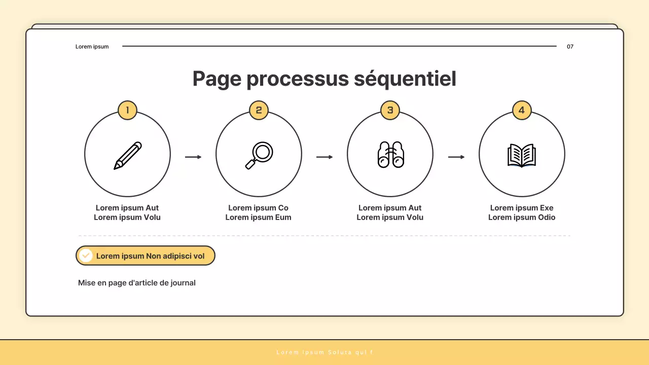 Une lettre d'information de base jaune et blanche du bureau d'aide sociale