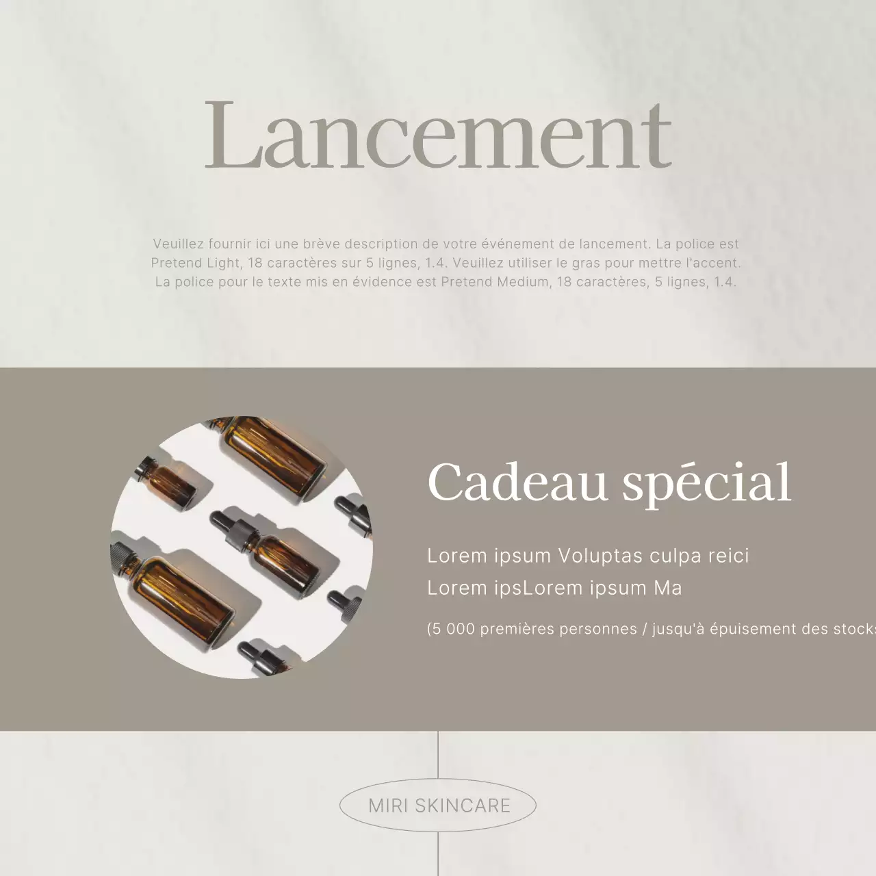 Promouvoir des soins cosmétiques simples en beige