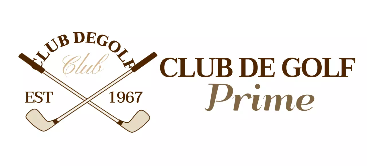 Clubs de golf avec logo de club de golf de couleur marron pour une sensation de qualité supérieure