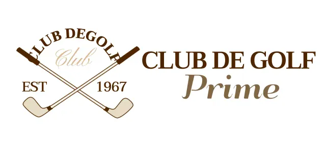 Clubs de golf avec logo de club de golf de couleur marron pour une sensation de qualité supérieure
