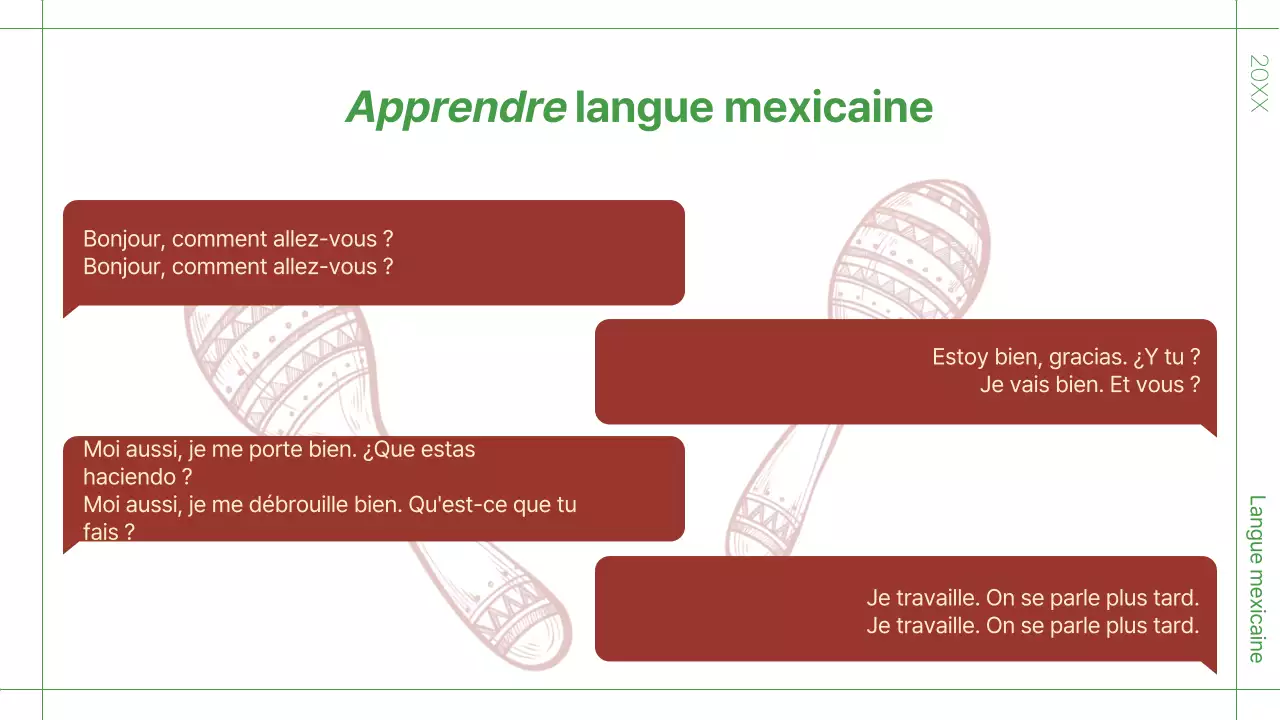 Vert et rouge Tropical A propos de l'introduction au Mexique