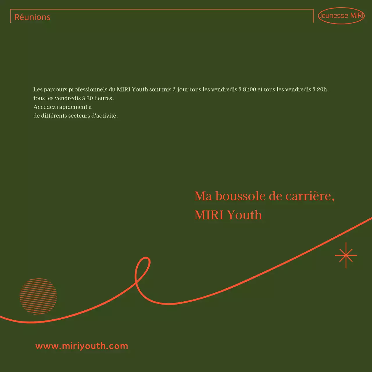 Un guide de l'utilisateur communautaire simple, vert et orange