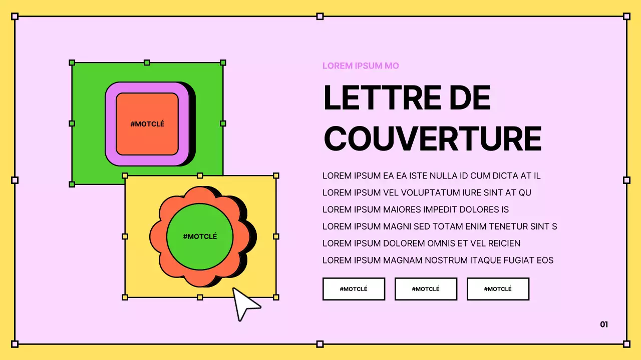 Matériel de formation des nouveaux embauchés en jaune et bleu Kitschy HR