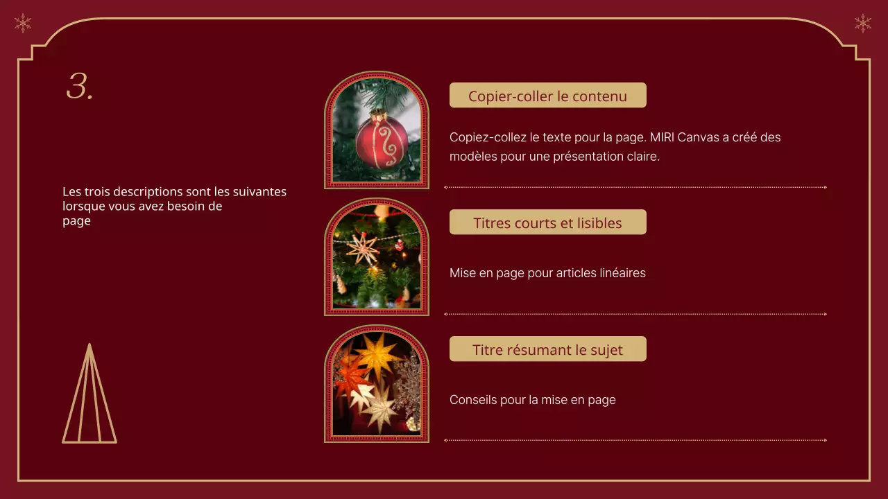 Un rapport de Noël classique en rouge et beige