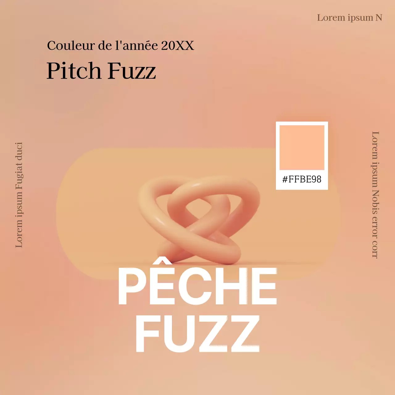 Les couleurs simples de l'année : l'orange et le beige