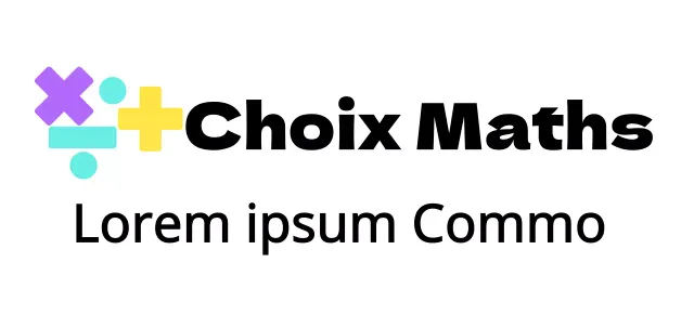 École de maths avec logo multicolore du symbole des maths