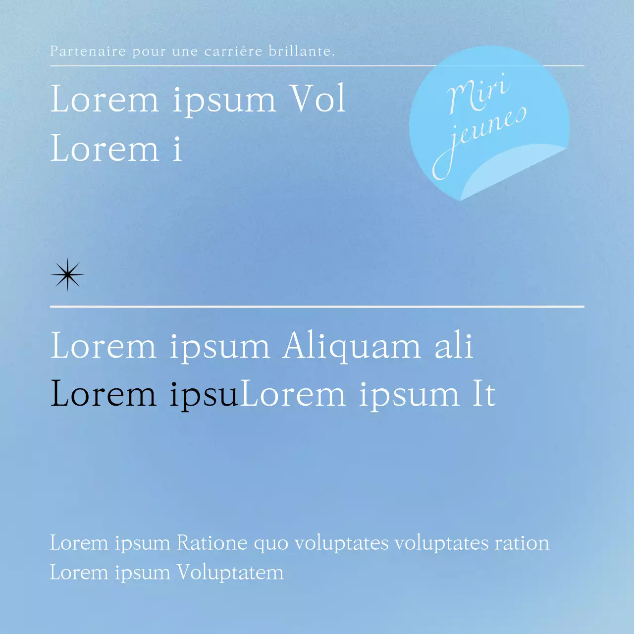 Promouvoir un recrutement communautaire moderne en bleu clair et en gris