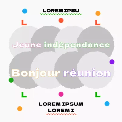 Annonce de la réunion des jeunes roses et verts