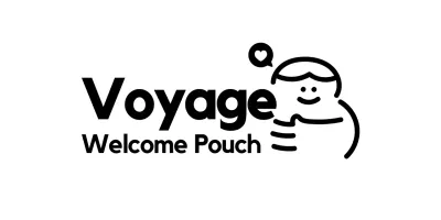 Logo simple d'une agence de voyage avec illustration au trait